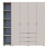Комплект шкафов для одежды Doros Гелар  193,2х49,5х203,4 см Кашемир 