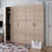 Комплект шаф для одягу Doros Промо (2 шт.) 225х48х204 см Дуб сонома (DRS-011214) - фото 1