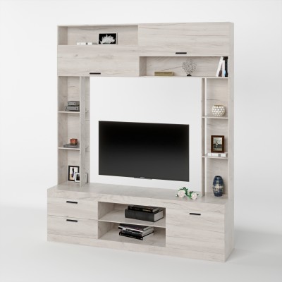 Стінка у вітальню Еверест Соната дуб крафт білий Стінка у вітальню Еверест Соната дуб крафт білий