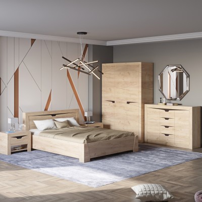 Спальня Еверест Liberty Комплект №3  дуб крафт золотий 