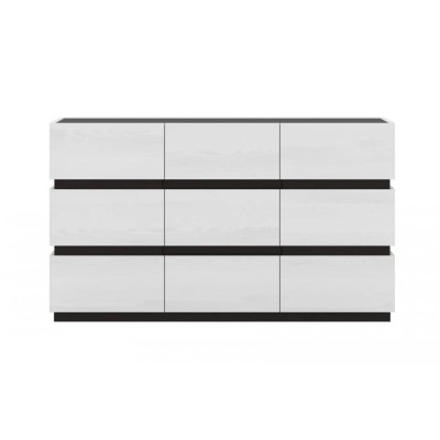 Комод у спальню Гербор Лайер KOM2D3S Венге магія/Ясен сніжний