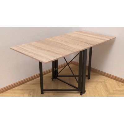 Стол-книга трансформер Орион 2 Ferrum-decor 750x1520x730 Черный металл ДСП Дуб Сонома 16 мм (FRD-104586) Стол-книга трансформер Орион 2 Ferrum-decor 750x1520x730 Черный металл ДСП Дуб Сонома 16 мм (FRD-104586)