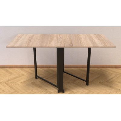 Стол-книга трансформер Орион 2 Ferrum-decor 750x1520x730 Черный металл ДСП Дуб Сонома 16 мм (FRD-104586) Стол-книга трансформер Орион 2 Ferrum-decor 750x1520x730 Черный металл ДСП Дуб Сонома 16 мм (FRD-104586)