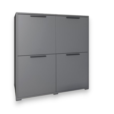 Тумба чотиридверна LION Краш 82x43x86 см 82x43x86 см Антрацит Тумба чотиридверна LION Краш 82x43x86 см 82x43x86 см Антрацит