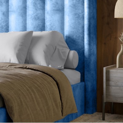 Двуспальная кровать LION Нино 180x200 см SILK 303 Серый (LION-041400) Двуспальная кровать LION Нино 180x200 см SILK 303 Серый (LION-041400)