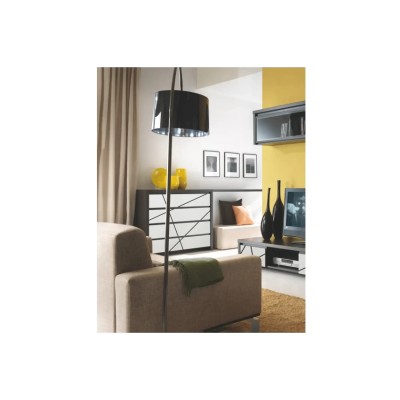 Комод в гостиную ВМК (БРВ) Каспиан МДФ KOM4S Венге магия/Белый снег (BRW-1731)