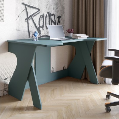 Стіл геймерський LION Крид для комп'ютера та ноутбука 130х80х74,5 Граніт сірий