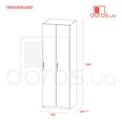 Шкафчик в раздевалку на 2-и секции Doros 60х52х180 Графит (DRS-011221) Шкафчик в раздевалку на 2-и секции Doros 60х52х180 Графит (DRS-011221)