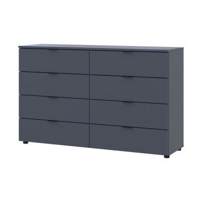 Комод Doros Рон 8 Графіт 8 Ящиків 130х38х81 (DRS-011775)