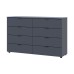 Комод Doros Рон 8 Графіт 8 Ящиків 130х38х81 (DRS-011775) - фото 4