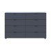 Комод Doros Рон 8 Графіт 8 Ящиків 130х38х81 (DRS-011775) - фото 2