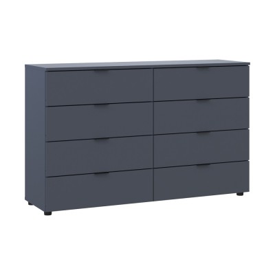 Комод Doros Рон 8 Графіт 8 Ящиків 130х38х81 (DRS-011775)