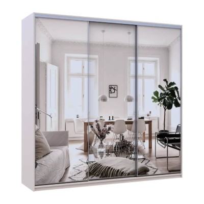 Шафа-купе Doros Сіті Лайт Кашемір 3 дзеркала 225х60х225 (DRS-011811) Шафа-купе Doros Сіті Лайт Кашемір 3 дзеркала 225х60х225 (DRS-011811)