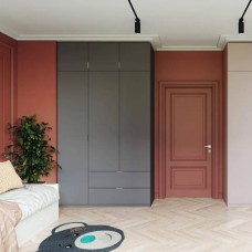 Шафа розпашна з антресоллю Doros Лукас 135х50х240 см Графіт (DRS-011654)