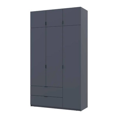 Шафа розпашна з антресоллю Doros Лукас 135х50х240 см Графіт (DRS-011654) Шафа розпашна з антресоллю Doros Лукас 135х50х240 см Графіт (DRS-011654)