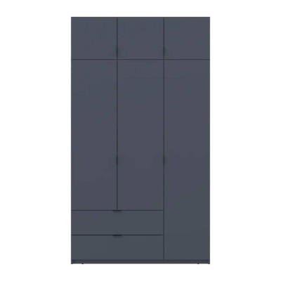 Шафа розпашна з антресоллю Doros Лукас 135х50х240 см Графіт (DRS-011654) Шафа розпашна з антресоллю Doros Лукас 135х50х240 см Графіт (DRS-011654)