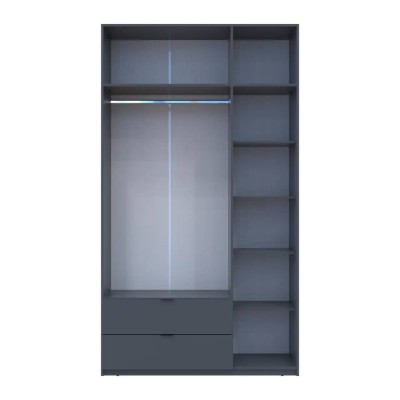 Шафа розпашна з антресоллю Doros Лукас 135х50х240 см Графіт (DRS-011654) Шафа розпашна з антресоллю Doros Лукас 135х50х240 см Графіт (DRS-011654)