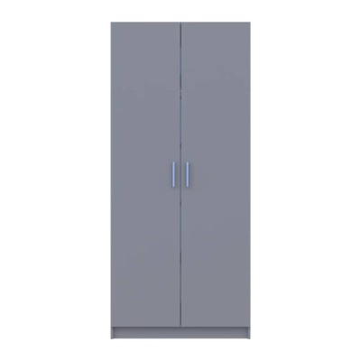 Шафа для одягу Doros Promo з полицями Сірий 2 ДСП 90х48х204 (DRS-011632)