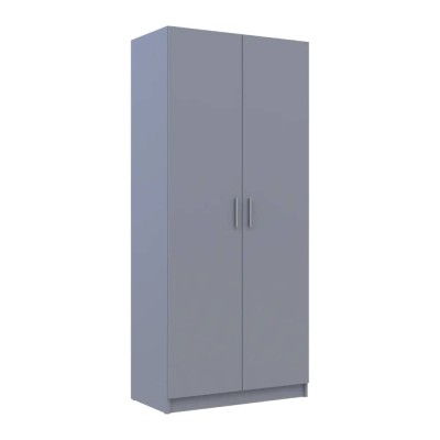 Шафа для одягу Doros Promo з полицями Сірий 2 ДСП 90х48х204 (DRS-011632)