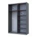 Шафа-купе двохдверна Doros G-Caiser 160х60х240 см Графіт/2 Дзеркала (DRS-011028) - фото 4