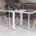 Стол-книга трансформер Орион 2 Ferrum-decor 750x1520x730 Белый металл ДСП Белое 16 мм (FRD-104590) - фото 1