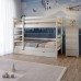 Двухъярусная детская кровать Mebigrand Соня Айвори (S0505Y30R) 90х200 см с ящиками (MBG-2434) - фото 1