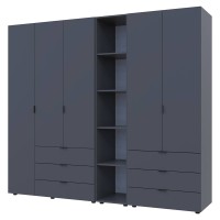 Комплект шкафов для одежды Doros Гелар (3 шт.) 231,9х49,5х203,4 см Графит (DRS-011159)