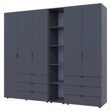 Комплект шаф для одягу Doros Гелар 3 шт. 231,9х49,5х203,4 см Графіт 
