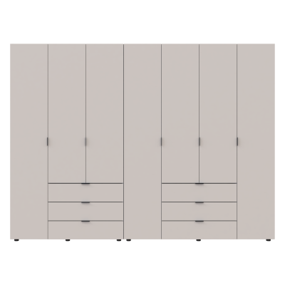 Комплект шкафов для одежды Doros Гелар  271,2х49,5х203,4 см Кашемир 