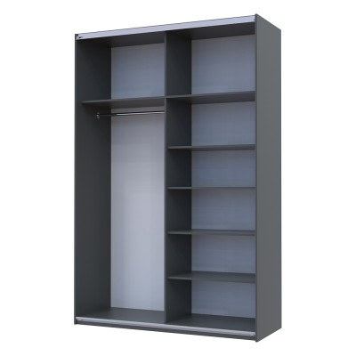 Шафа-купе двохдверна Doros G-Caiser 160х60х240 см Графіт/2 Дзеркала (DRS-011028) Шафа-купе двохдверна Doros G-Caiser 160х60х240 см Графіт/2 Дзеркала (DRS-011028)