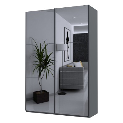 Шафа-купе двохдверна Doros G-Caiser 160х60х240 см Графіт/2 Дзеркала (DRS-011028) Шафа-купе двохдверна Doros G-Caiser 160х60х240 см Графіт/2 Дзеркала (DRS-011028)