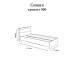 Односпальне ліжко Еверест Соната-900 90х200 см дуб крафт золотий  - фото 3