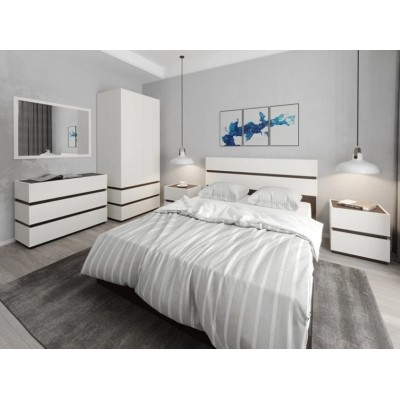 Комплект модульний в спальню Гербор Лайер N100020 Венге магія/Ясен сніжний 