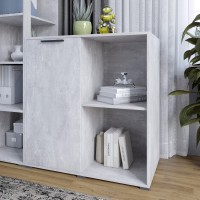 Тумба однодверна LION Краш 82x43x86 см Бетон