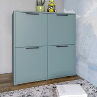 Тумба четырехдверная LION Краш 82x43x86 см Гранит серый (LION-041764)