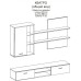 Модульна стінка для вітальні Гербор Кватро Бетон/Білий - фото 2