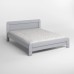Двуспальная деревянная кровать Mebigrand Тоскана Светло-серый (RAL7040) 140х200 см (MBG-3545) - фото 2