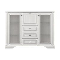 Комод в гостиную Гербор Уайт 2W3S1B (телескопы) Ясень снежный/Сосная серебряная (GRB-1028)