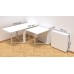 Стол-книга трансформер Орион 2 Ferrum-decor 750x1520x730 Белый металл ДСП Белое 16 мм (FRD-104590) - фото 5