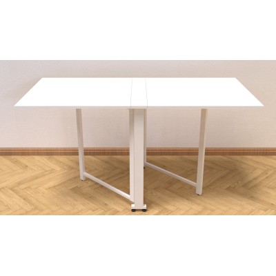 Стіл-книга трансформер Оріон 2 Ferrum-decor 750x1520x730 Білий метал ДСП Біле 16 мм (FRD-104590) Стіл-книга трансформер Оріон 2 Ferrum-decor 750x1520x730 Білий метал ДСП Біле 16 мм (FRD-104590)