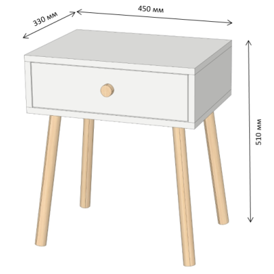 Тумба приліжкова LION Хьюге-4 Рожевий Тумба приліжкова LION Хьюге-4 Рожевий