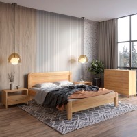 Двуспальная кровать Mebigrand Тоскана Орех светлый 160х190 см (MBG-1672)