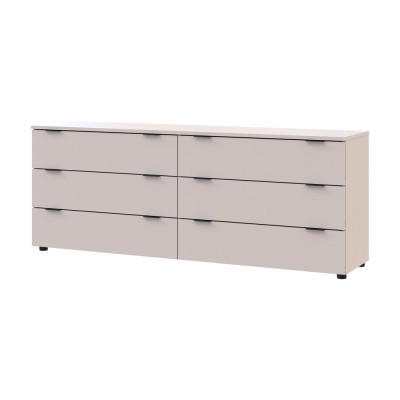 Комод Doros Рон 9 Кашемір 6 скриньок 160х38х62 (DRS-011779)