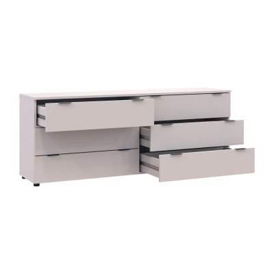 Комод Doros Рон 9 Кашемір 6 скриньок 160х38х62 (DRS-011779)