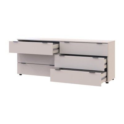 Комод Doros Рон 9 Кашемір 6 скриньок 160х38х62 (DRS-011779)