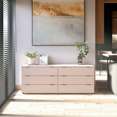 Комод Doros Рон 9 Кашемір 6 скриньок 160х38х62 (DRS-011779)