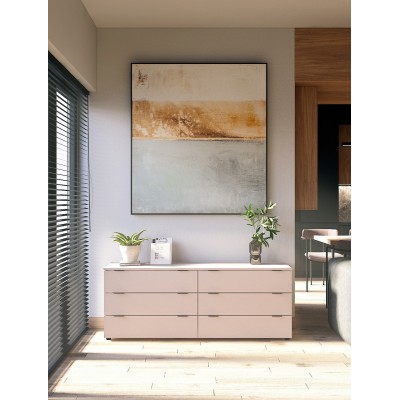 Комод Doros Рон 9 Кашемір 6 скриньок 160х38х62 (DRS-011779)