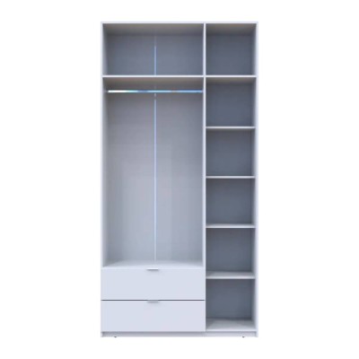 Шкаф распашной с антресолью Doros Лукас 120х50х240 см Белый (DRS-011649)