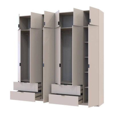 Комплект шкафов для одежды Doros Лукас (2 шт.) 240х50х240 см Кашемир (DRS-011713) Комплект шкафов для одежды Doros Лукас (2 шт.) 240х50х240 см Кашемир (DRS-011713)