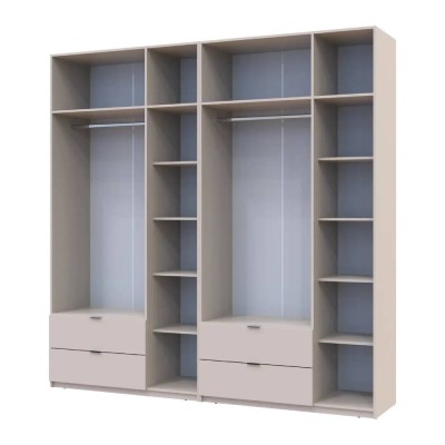 Комплект шкафов для одежды Doros Лукас (2 шт.) 240х50х240 см Кашемир (DRS-011713) Комплект шкафов для одежды Doros Лукас (2 шт.) 240х50х240 см Кашемир (DRS-011713)